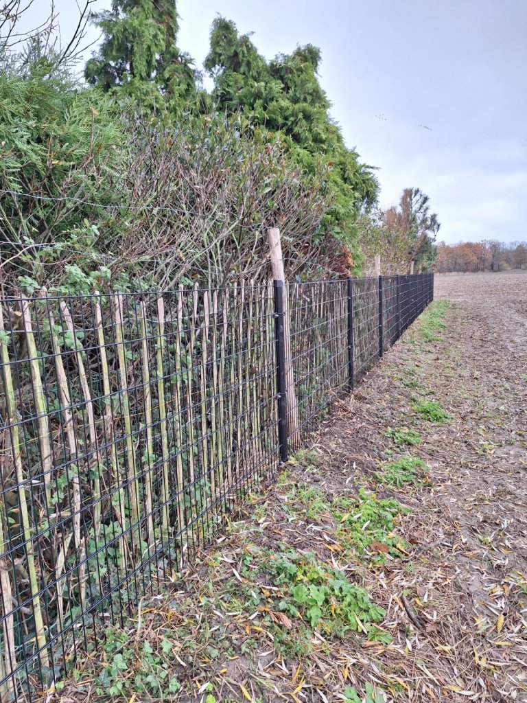 Foto van enkelstafmat hekwerk geïnstalleerd door Hekwerk Brabant